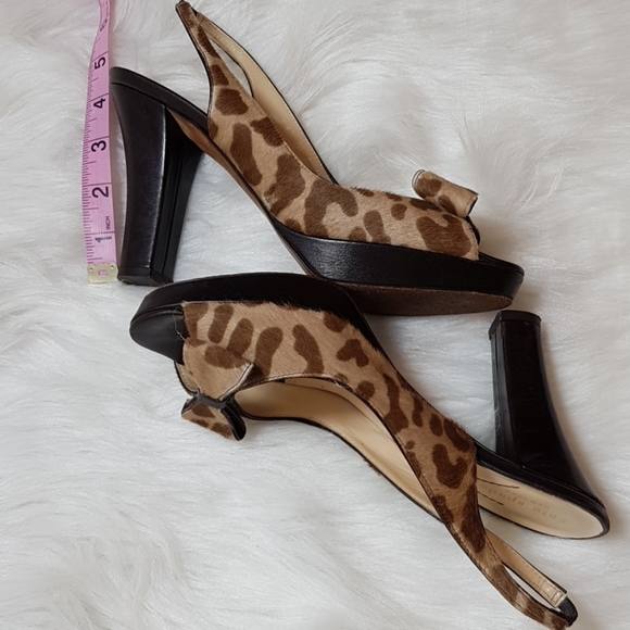 Kate spade  leopard heels Women's shoes size 7.5B - Picture 6 of 11